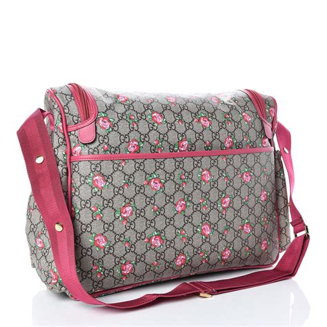 Gucci diaper bag with flowers